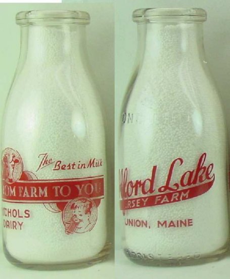 ALFORD LAKE JERSEY FARM, Union MA, Nichols Dairy Pyr Pt Mint p201read FAQ more . .