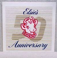 ELSIE BORDEN 50TH ANNIVERSARY STICKER 2-1/4 SQUARE 10 TO A PACK NOT AROUND ANYMORE eb5