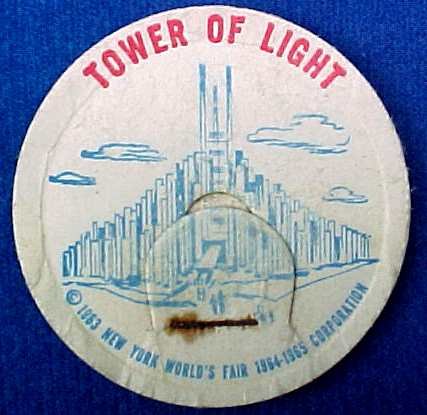 TOWER OF LIGHT NEW YORK WORLDâS FAIR MILK BOTTLE CAPS sp13-read FAQ more