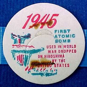 FIRST ATOMIC BOMB 1945 HISTORICAL MILK BOTTLE CAPS sp17c-Quantities Available read on