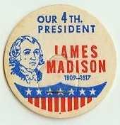 JAMES MADISON, 4th PRESIDENT MILK BOTTLE CAPS Historical p4-read more . . . .