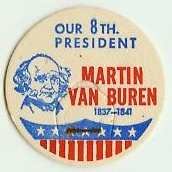 MARTIN VAN BUREN 8th PRESIDENT MILK BOTTLE CAPS Historical p8L read more . . . .
