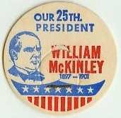 WILLIAM McKINLEY 25th PRESIDENT MILK BOTTLE CAPS, Historical, p25L read more . . . .