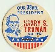 HARRY S. TRUMAN 33rd PRESIDENT MILK BOTTLE CAPS Historical p33L read more . . . .