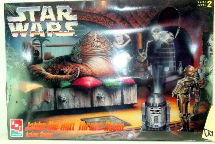 STAR WARS JABBA THE HUTT THRONE ROOM ACTION SCENES, af-1B, SEALED BOX
