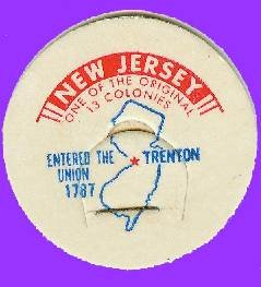 NJ State Milk Bottle Cap RARE SIZE sc28M