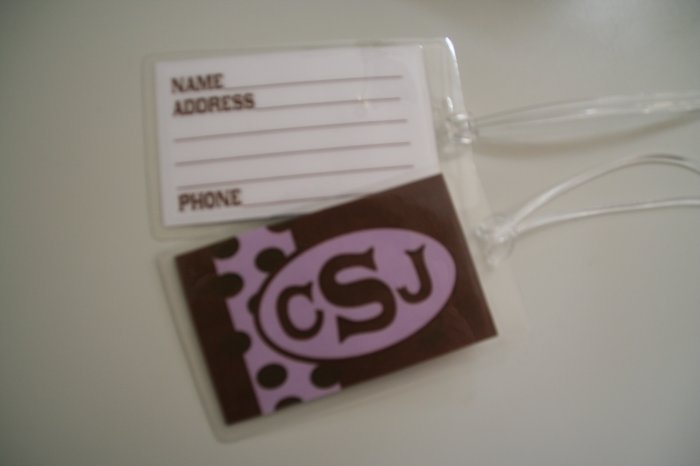 brown & pink dots luggage tags (2)