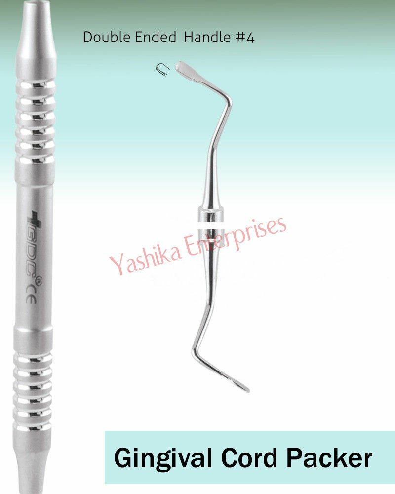 New Dental GINGIVAL CORD PACKER Serrated 4 GCPR7 Instrument