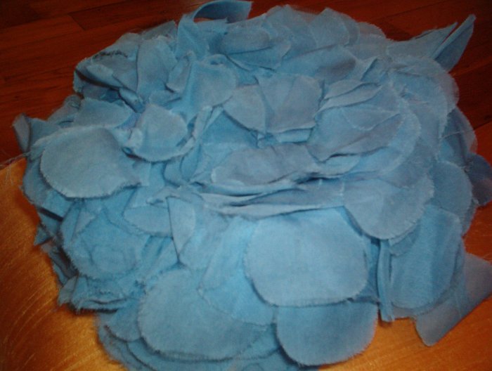 Vintage Baby Blue Floral Ladies Hat