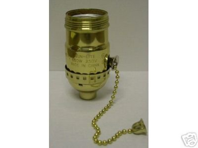 Lamp parts: 3-way pull chain sockets for wiring lamps