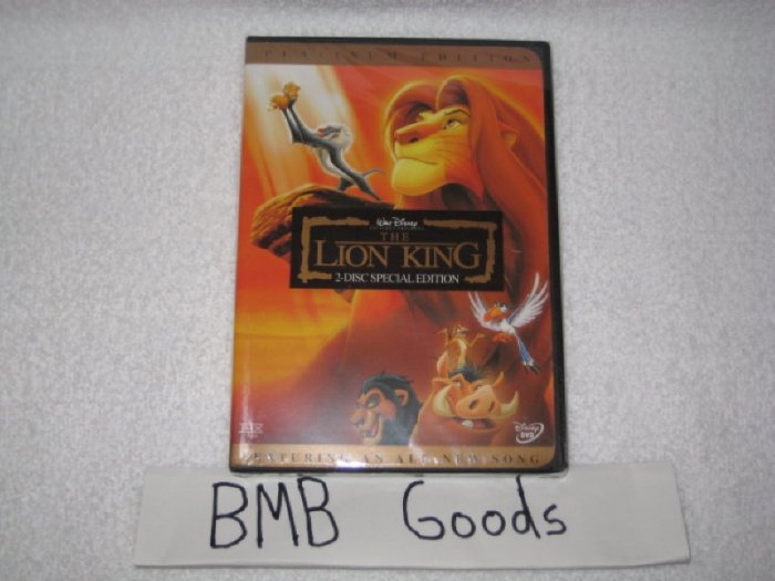 The Lion King Platinum Edition DVD