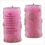 Love scented candle