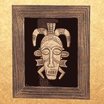 African Mask Wall Plaque