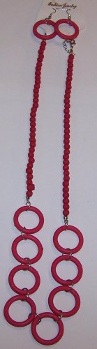 Pink Hoop Necklace