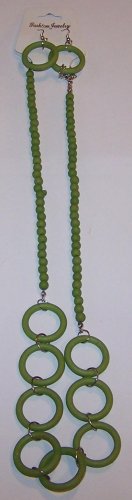 Green Hoop Necklace