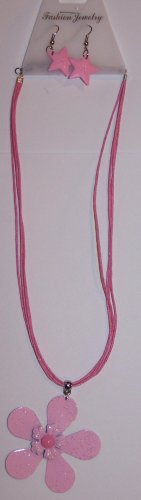 Pink Flower Necklace