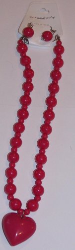 Pink Heart Necklace