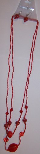 Red Beaded Necklace