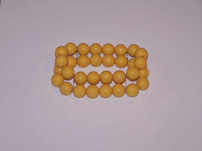 Yellow Beaded Bracelet