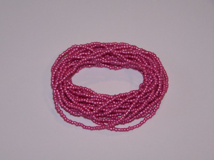 20 Pink Beaded Bracelets