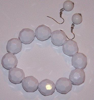White Textured Bracelet
