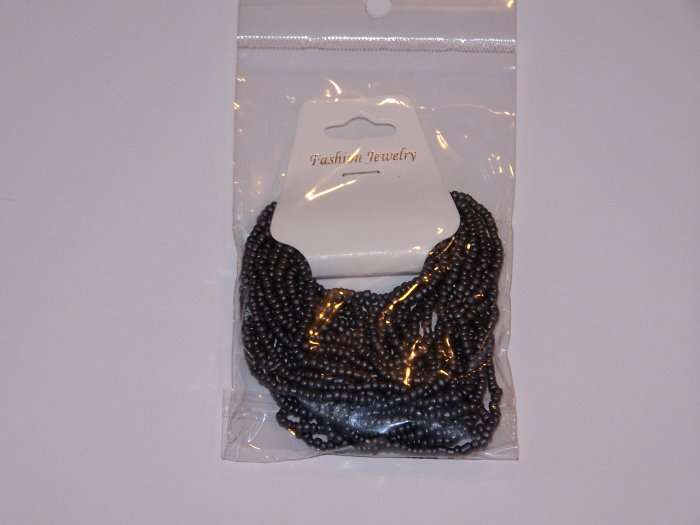 20 Dark Grey Beaded Bracelets