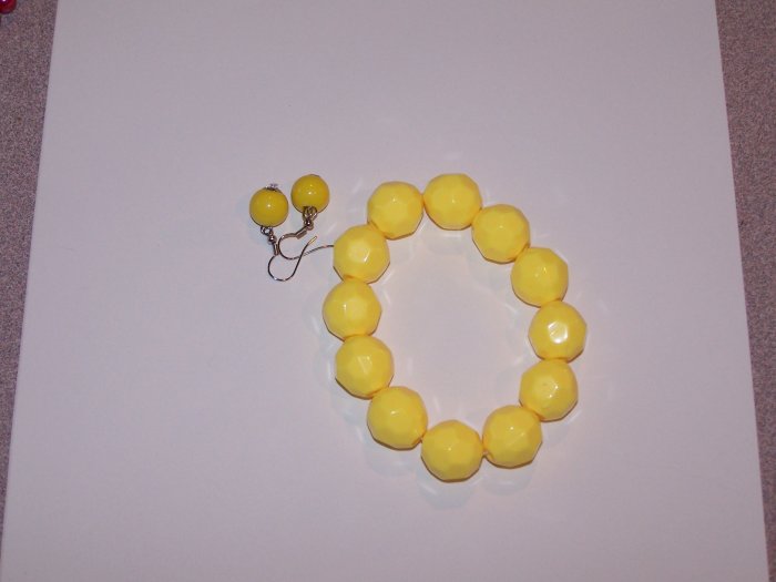 Yellow Textured Bracelet