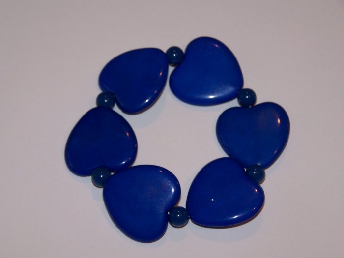 Blue Heart Bracelet