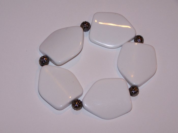 White and Silver Bracelet