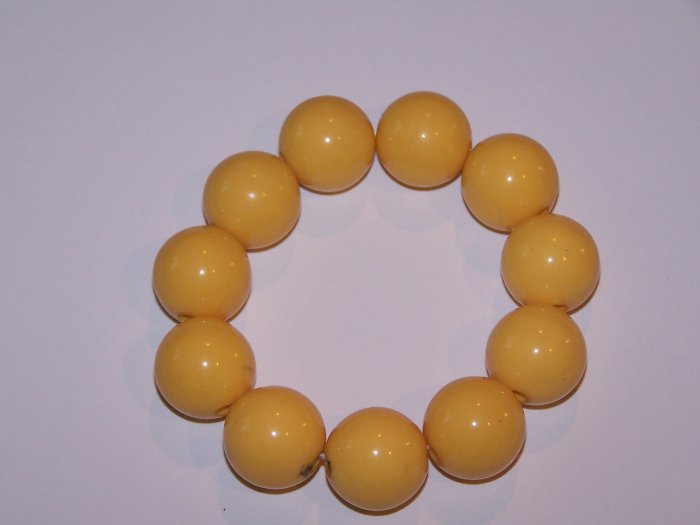 Yellow Beaded Bracelet