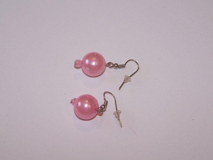 Pink Pearl Earrings