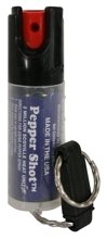 PS-2 : PEPPER SHOT PEPPER SPRAY/1/2 oz. w/Quick Key Release Keychain