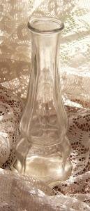 Pressed Glass Bud Vase Vintage Perfect Condition Elegant