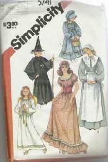 Uncut Simplicity Pattern Number 5741 Misses Girls Costumes Sz Medium