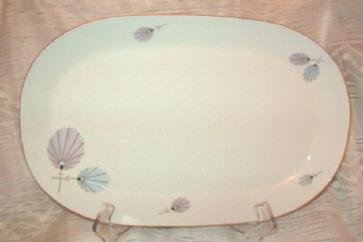 Vntg Bavaria Eberthal W Germany 15 inch Serving Platter Flower Pattern Rare Exc