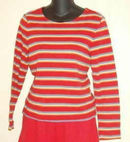 Liz Claiborne Crazy Horse Long Sleeve Top Ladies Size Small ~ As New