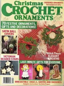 Christmas Crochet Ornaments 1987 Back Issue Magazine 70 Ornament Gift Decoration Patterns