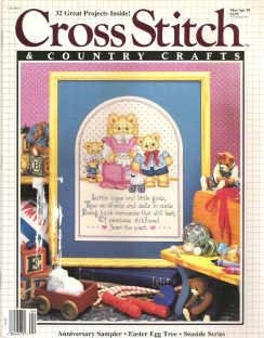 Cross Stitch and Country Crafts Magazine 32 Projects March/April 1989 Sampler Petite Cross Stitch