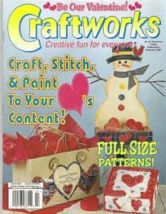 Craftworks Valentine and Christmas Magazine Cross Stitch Crafts Heart Basket, Pajama Set