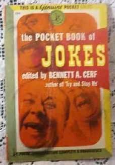 The Pocket Book of Jokes Edited by Bennett A Cerf - First Edition 1945 -Gr8 Cond - Wartime Book