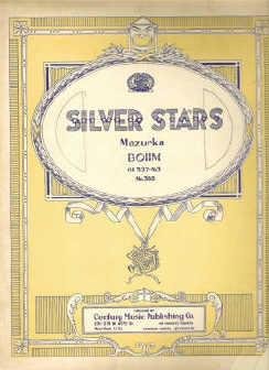 Silver Stars Mazurka by Carl Bohm Vintage Sheet Music Number 388