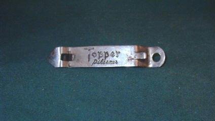Topper Pilsener Beer Can Opener stamped Rochester NY Dated 1963