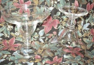 2 Clear Margarita Glasses Excellent Condition ~ High Quality