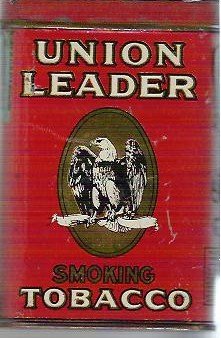 Union Leader Smoking Red Tobacco Tin In Vgc - Early 1900s