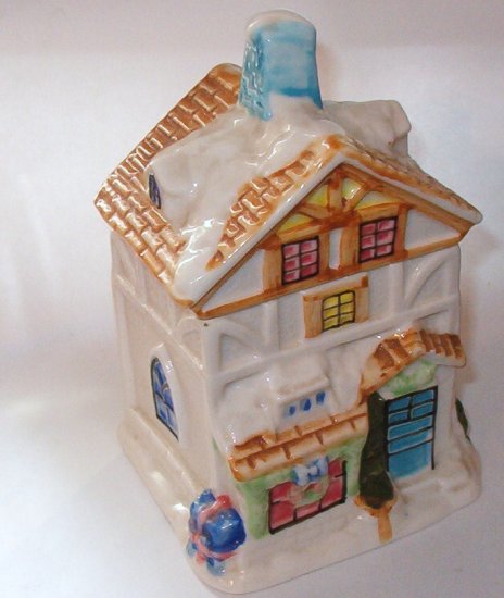 Cottage Tea Canister by Houston Harvest Ceramic Mint!