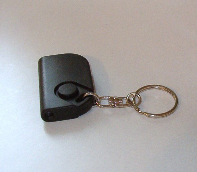 Key Chain with Push Button Light Illuminates Door Entry Palm Size