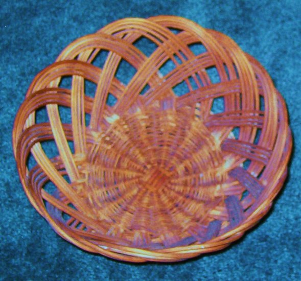 Primitive Reed Basket May Be Handmade Large 5 x 11 inches Older