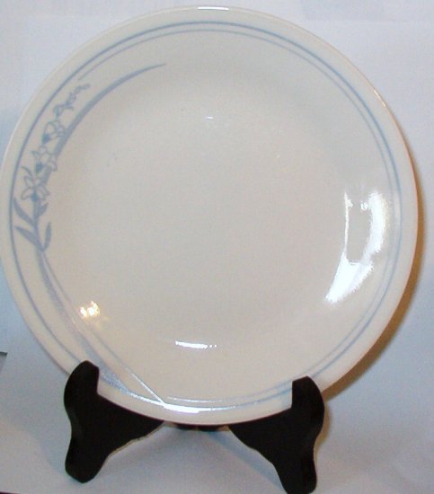 Corelle Blue Lily Dessert or Bread Butter Plate Discontinued Mint