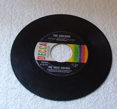 The Irish Rovers : Black Velvet - The Unicorn 45 rpm Record