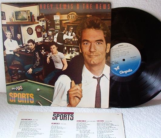 Sports lp by Huey Lewis and the News Record Album - One Owner